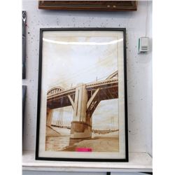 Framed Print of A Bridge