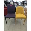 Image 1 : 1 Yellow & 1 Purple Dining Chair