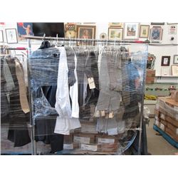 Rack of Assorted Shirts and Tops - Most are Men's