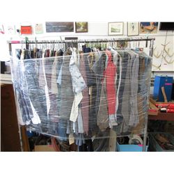 Rack of Assorted Men's Shirts