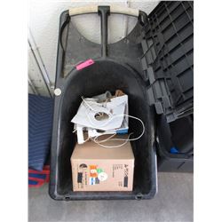 Plastic Wheel Barrow & 2 Rolls of PC Cable Wire