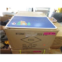 4 Cases of New Plastic Place Mats - 144 Per Case