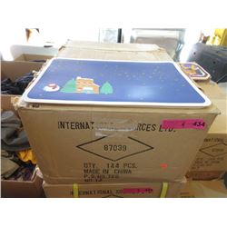 4 Cases of New Plastic Place Mats - 144 Per Case
