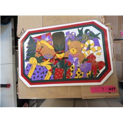 3 Cases of New Plastic Place Mats - 144 Per Case