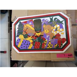 3 Cases of New Plastic Place Mats - 144 Per Case