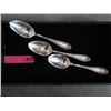 Image 1 : 3 Large Matching Sterling Silver Serving Spoons