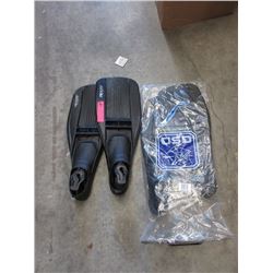2 Pairs of New Italian GSD Proget Scuba Fins