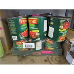 2 Cases of Primo Dice Plum Tomatoes