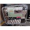 Image 1 : New Queen Size Animal Block Print Sherpa Blanket