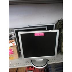 3 Assorted 19" Monitors