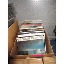 Box of Vintage LP Records