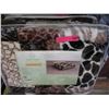 Image 1 : New Queen Size Animal Block Print Sherpa Blanket