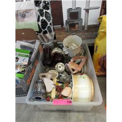 Tote of Assorted Collectibles
