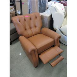 New Amax Leather Push Back Recliner - Caramel