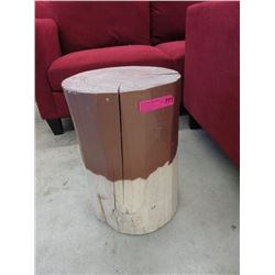 Genuine Wood Stump End Table/Stool