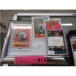 4 Old Bobby Orr Hockey Cards