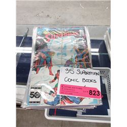 Collection of 35 Superman 75¢ Comic Books