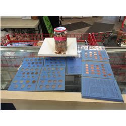 5 Pounds of Canadian Pennies plus Coin Folders