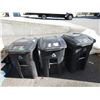 Image 1 : Three 48 Gallon Rolling Garbage Bins
