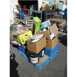 Skid of Assorted Tools and Household Goods