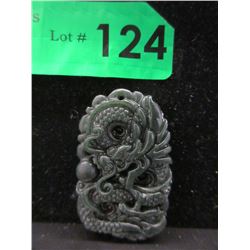 Large Carved 3D Dragon Pendant/Amulet