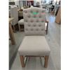 Image 1 : New LH Imports Fabric Upholstered Dining Chair