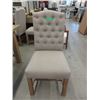 Image 1 : New LH Imports Fabric Upholstered Dining Chair