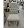 Image 1 : New LH Imports Fabric Upholstered Dining Chair
