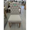 Image 1 : New LH Imports Fabric Upholstered Dining Chair