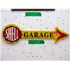 Image 1 : Cast Metal Shell Garage Arrow Sign