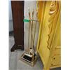 Image 1 : Brass Fireplace Tools on Stand