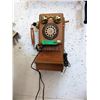 Image 1 : Push Button Wood Wall Phone