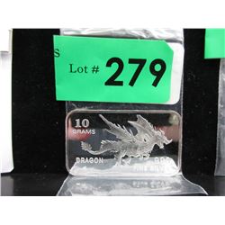 10 Gram .999 Silver Dragon Art Bar