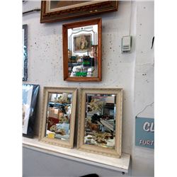 2 Vintage Hand Painted Mirrors & More