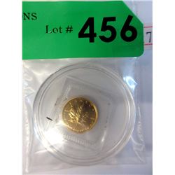 1989 Canadian 1/10 oz. .9999 Fine Gold Maple Leaf