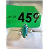 Image 1 : Vintage10 KT Gold and Turquoise Ring