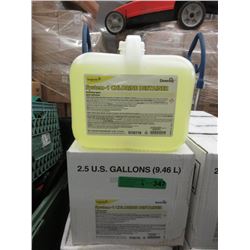 Six 2.5 US Gallon Jugs of Chlorine Destainer