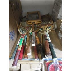 14 Assorted Sports Rackets