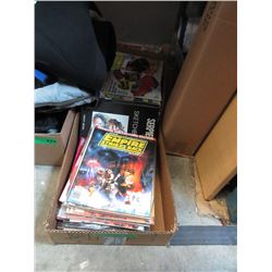 2 Boxes of Graphic Novels & Street Rodder Magazins