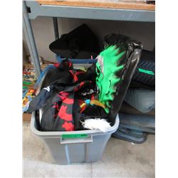 2 Totes of Assorted Halloween Goods