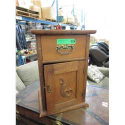 Small Wood Cupboard with Drawer