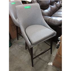 New Home Elegance 25" Fabric Upholstered Stool