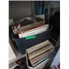 Image 1 : Tote & Box of Vintage LP Records