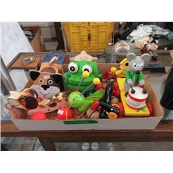 7 Wood Pull Toys