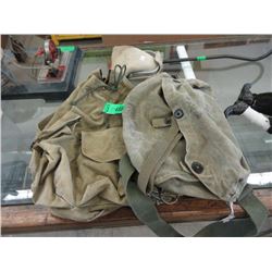 2 Canvas Military Bags