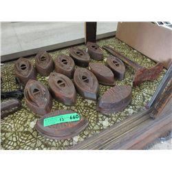 12 Sad Irons & a Cast Metal Spike