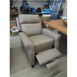 New Grey Amax Leather Push Back Recliner