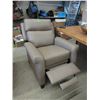 Image 1 : New Grey Amax Leather Push Back Recliner