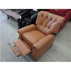 New Amax Leather Push Back Recliner - Caramel