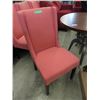 Image 1 : New Upholstered Dining Chair with Wood Legs